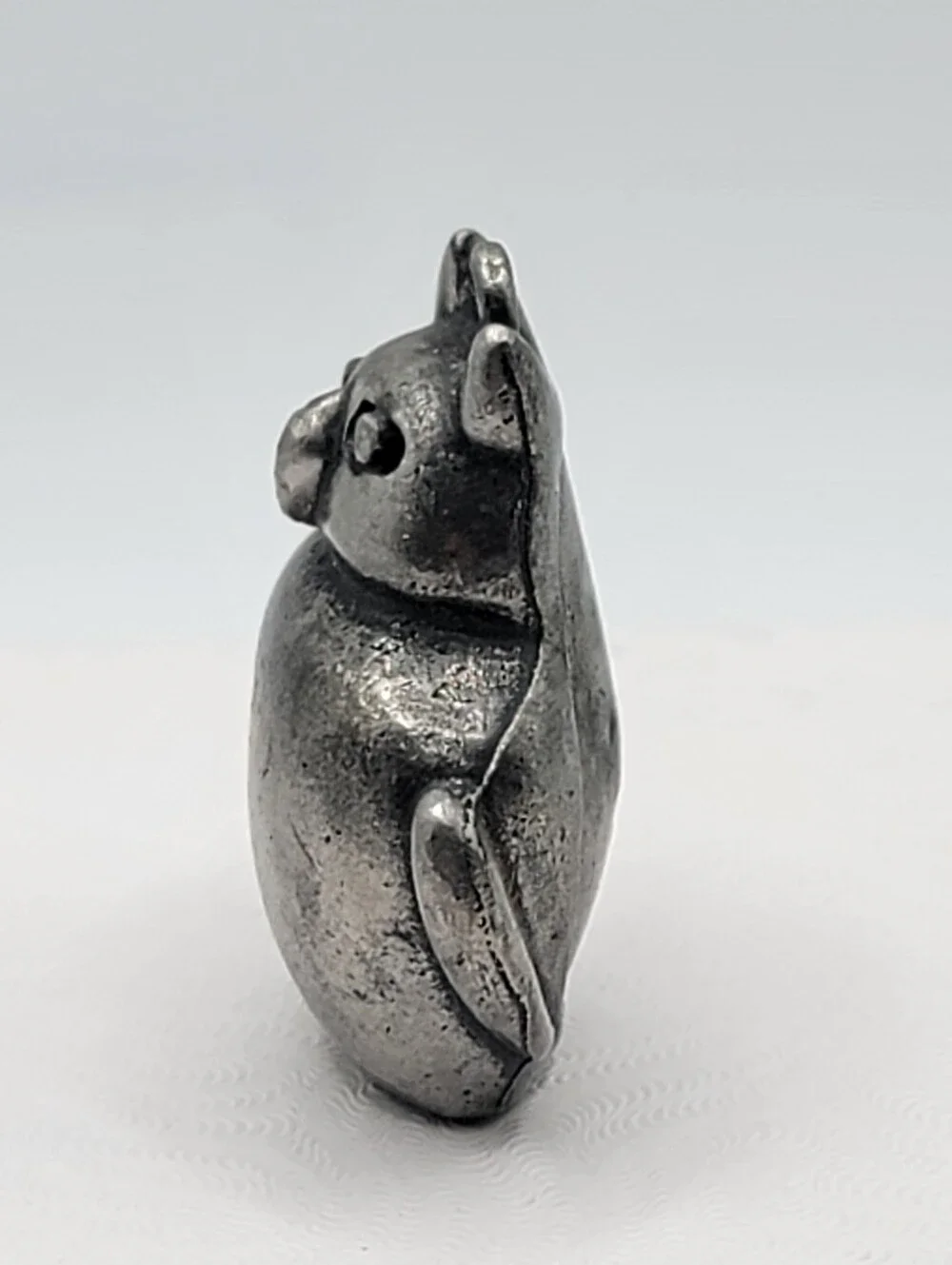 Vintage JPD Silver Tone Owl Pendant Hidden Compartment